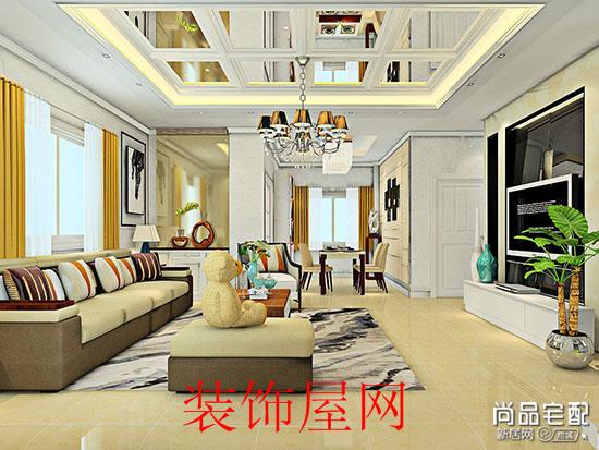 欧式客厅吊顶装修效果图